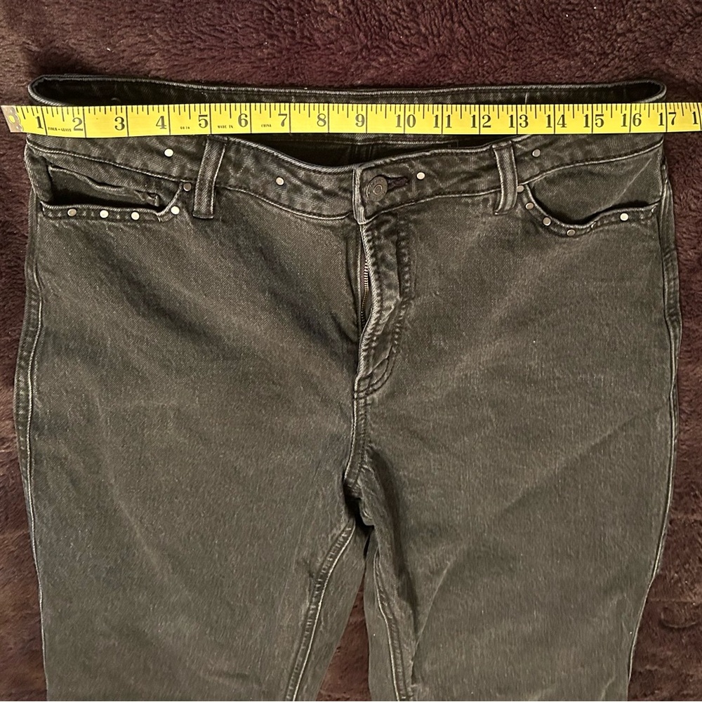 Reitmans Women's Straight Leg Jeans - Dark Gray -31P - Picture 5 of 7
